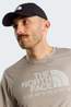 The North Face Mens 24/7 Logo Graphic T-Shirt Stone Slab