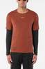 Salomon Mens Sense Aero GFX T-Shirt Burnt Umber/Coffee Bean