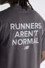 New Balance Mens Nocturnal Runners Aren't Normal Performance T-Shirt Black Cement