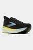 Brooks Mens Glycerin 23 Shoes Black/Cyber Yellow/Nightlife