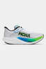 Hoka Mens Rocket X 3 Shoes Frost / Electric Lime