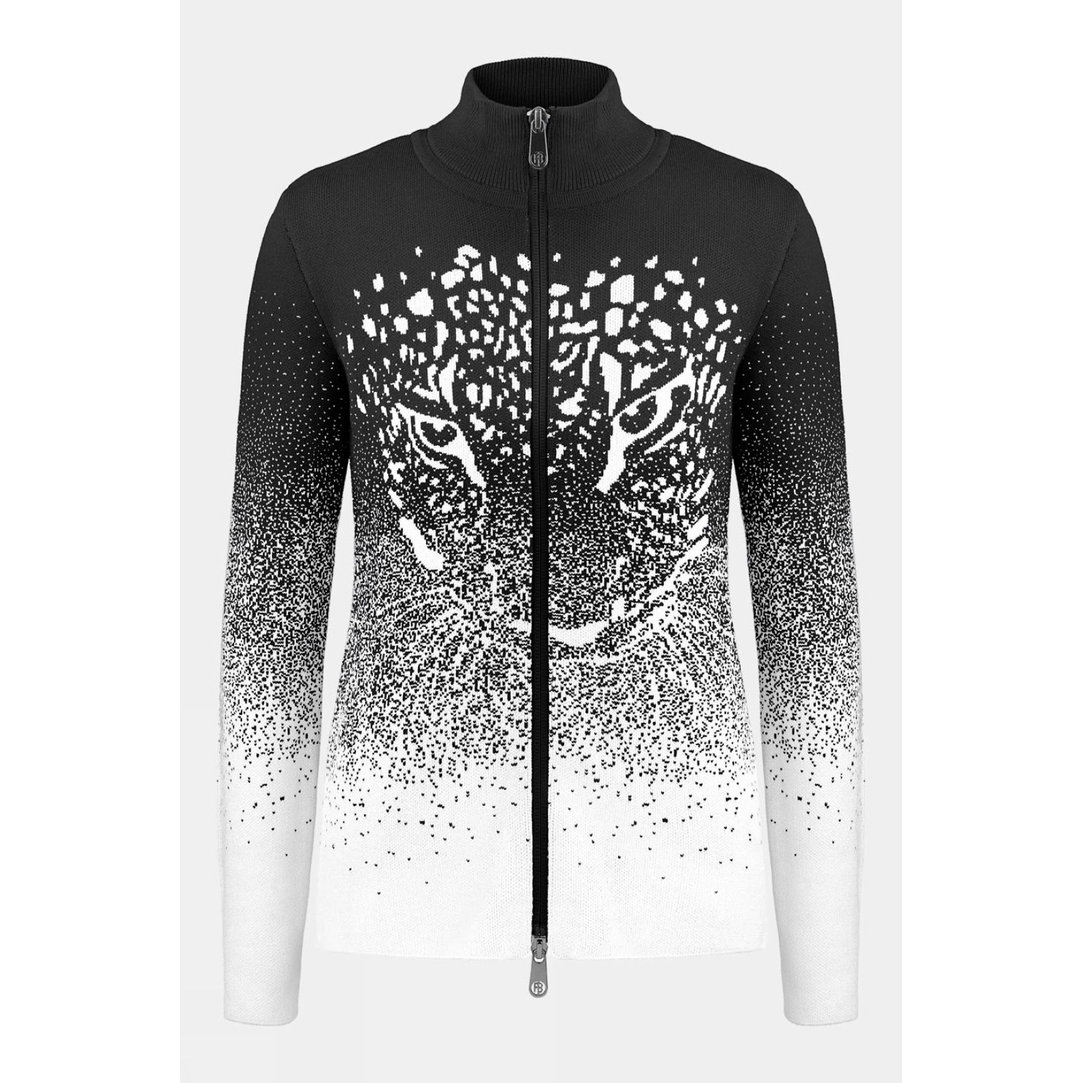 Womens Leopard Knit Ski Jacket