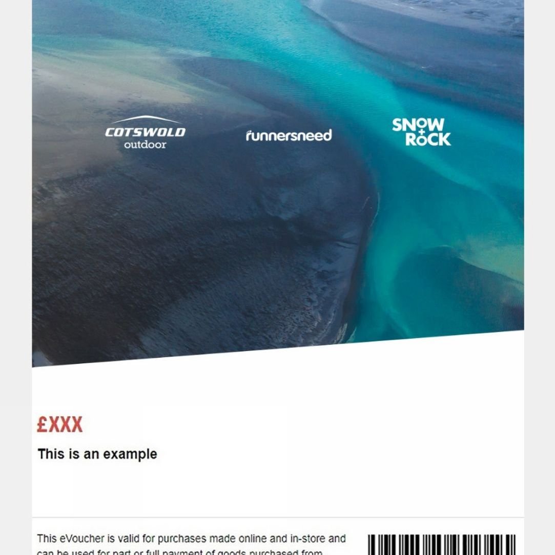 Cotswold Outdoor eVoucher
